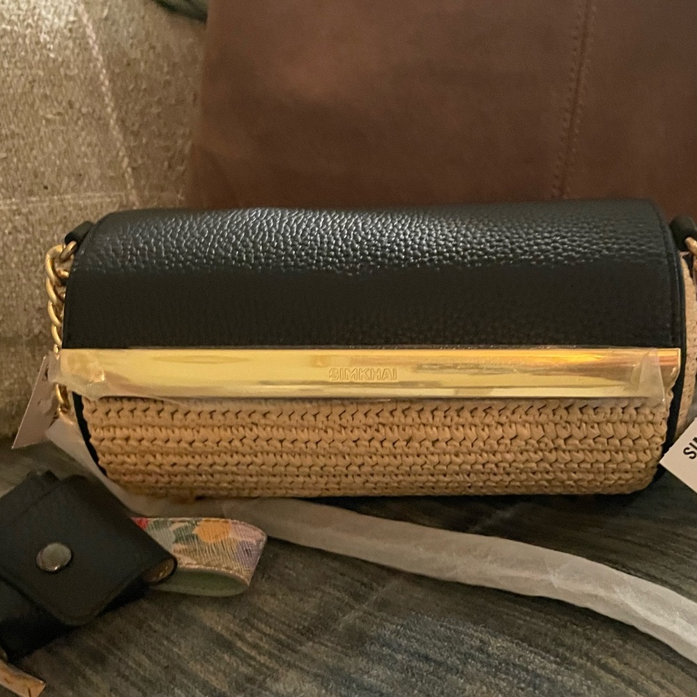 SIMKHAI Rola Raffia Shoulder Bag - Picture 10 of 13